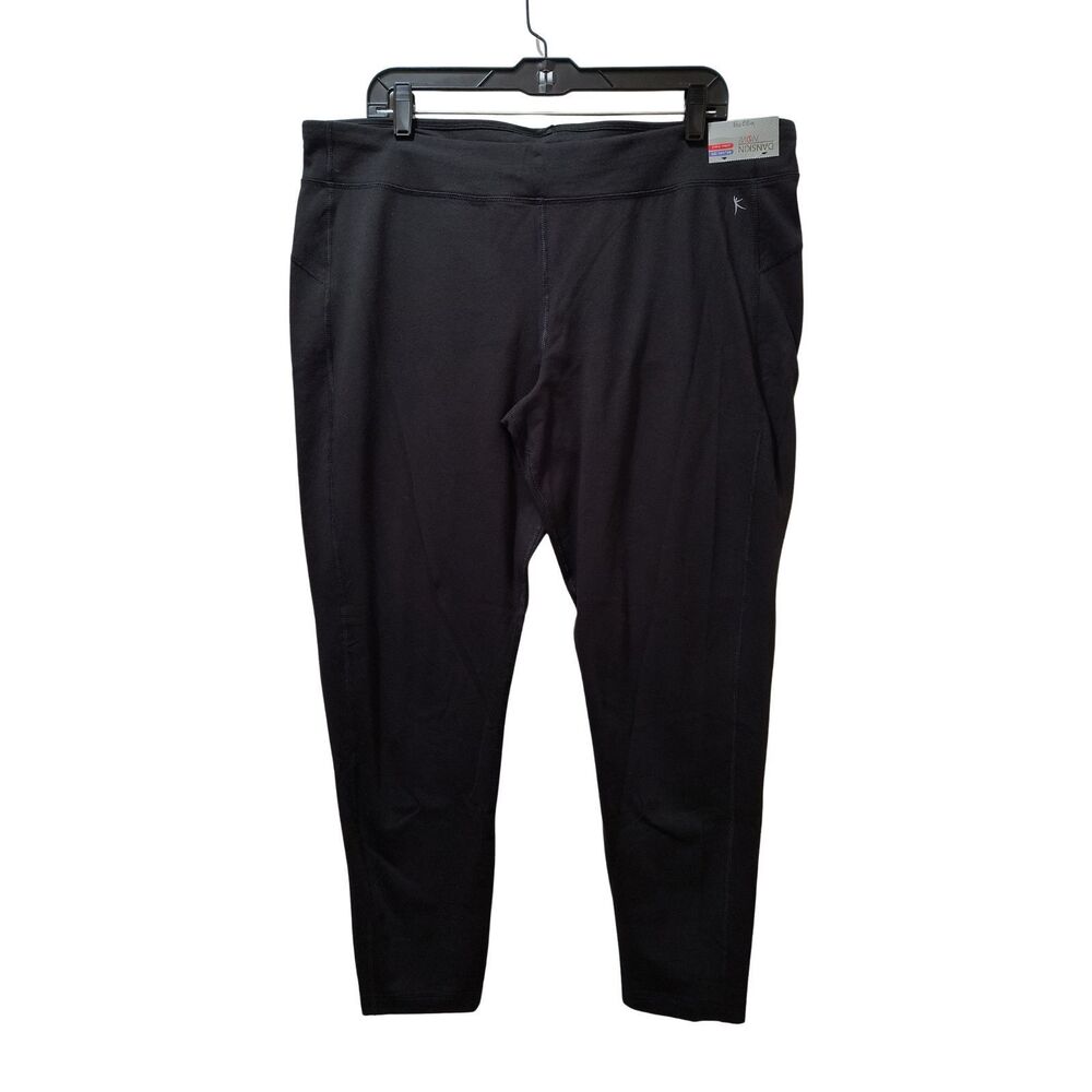 Danskin Now Fitted Leggings Women Black XXL 20 Activewear NWT
